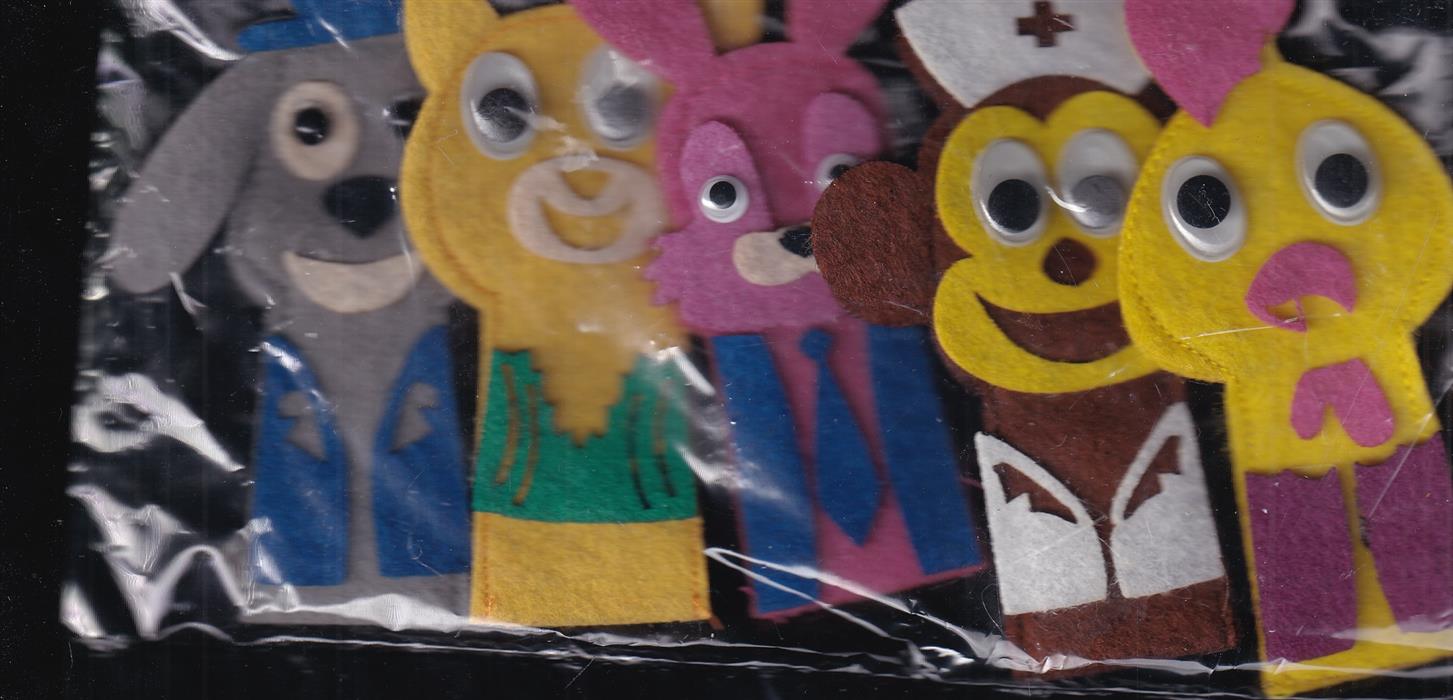 عروسک نمدی بند انگشتی