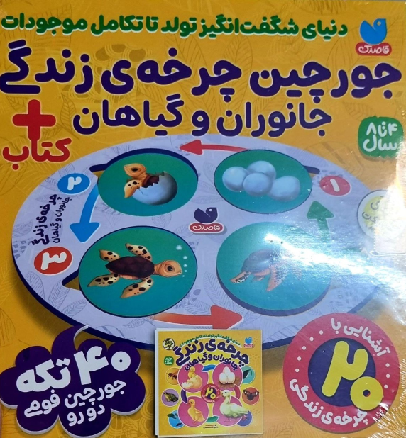 جورچین چرخه زندگی جانوران و گیاهان + کتاب